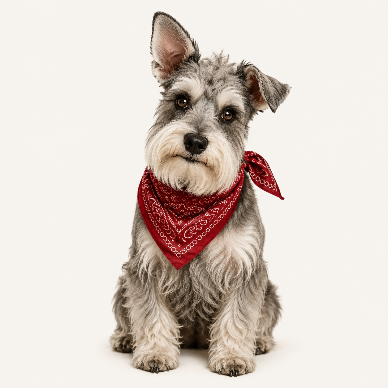 Smokey Joe, miniature schnauzer and head of upper management